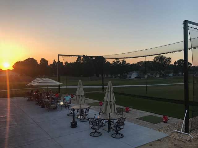 View from the warm-up area at Links of Sandpiper golf course