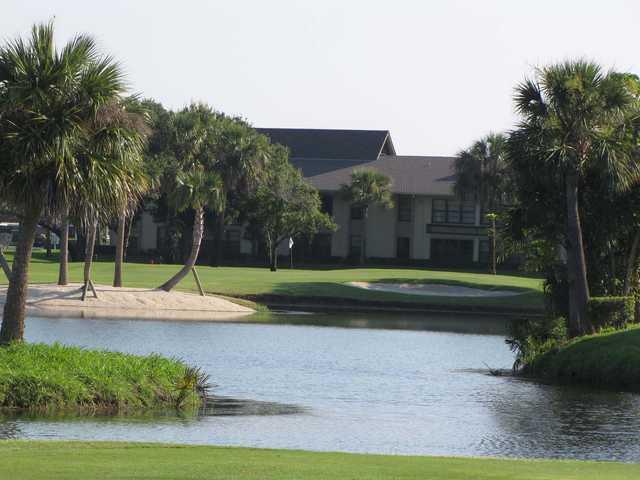 View of the 1st green at Vista Plantation Golf Course