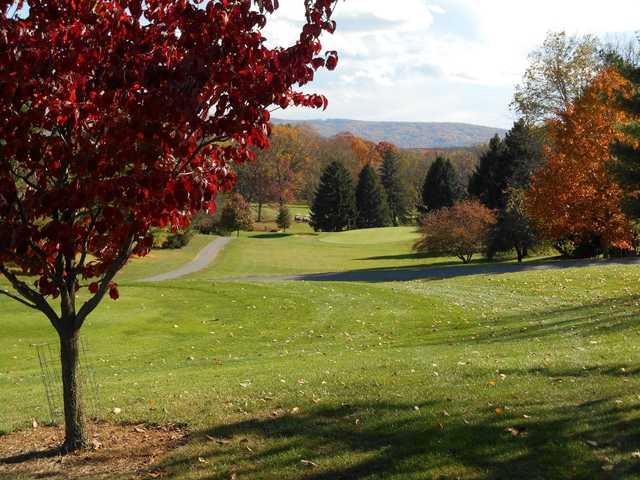 A view of a hole at Shenandoah Valley Golf Club.