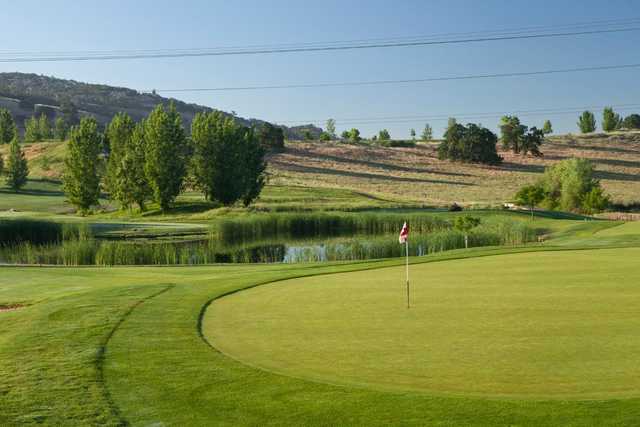 A view of a hole at Empire Ranch Golf Club.