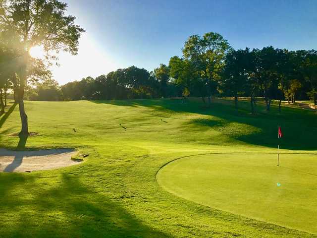 A view of a green at Turkey Creek Golf Club.