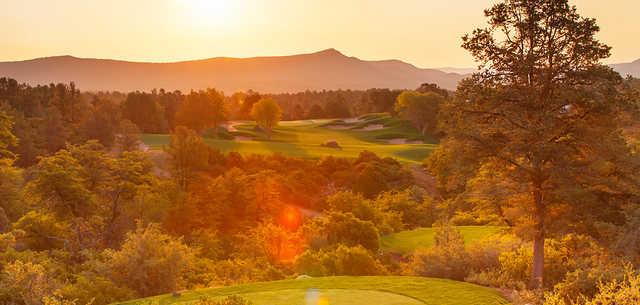 A sunny day view from the Golf Club at Chaparral Pines.