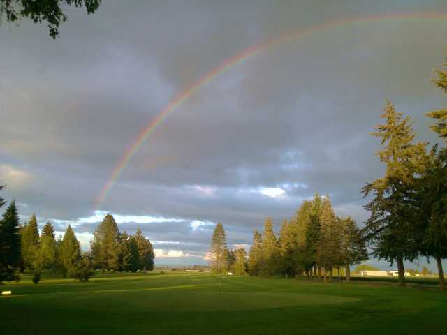 A view of the 7th hole at Sunset Grove Golf.