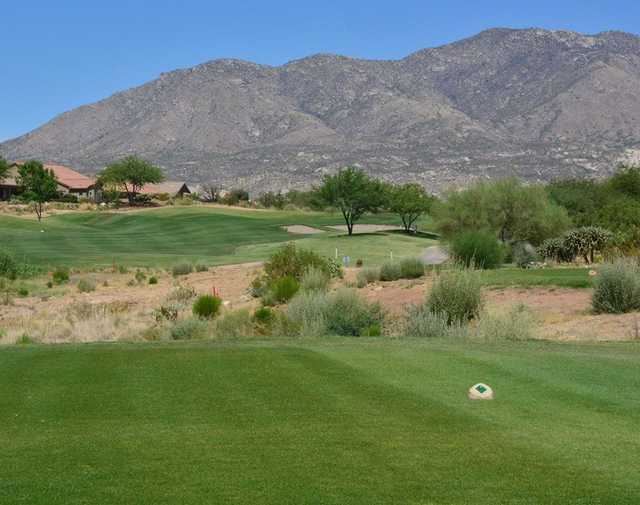 A view from a tee at Preserve Golf Course.