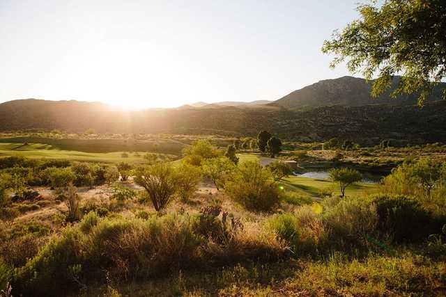 A sunny day view from Preserve Golf Course.