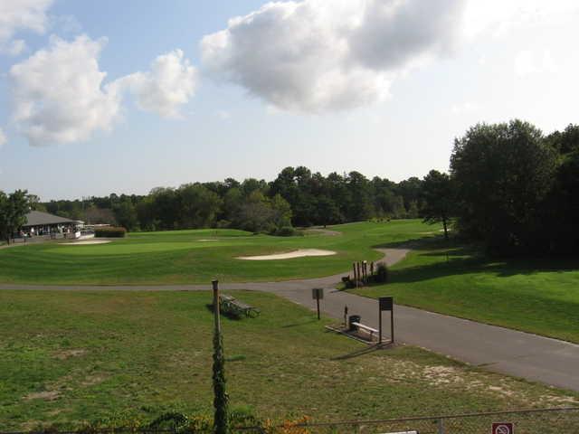 View of the 9th hole at Cedar Creek Golf Course 