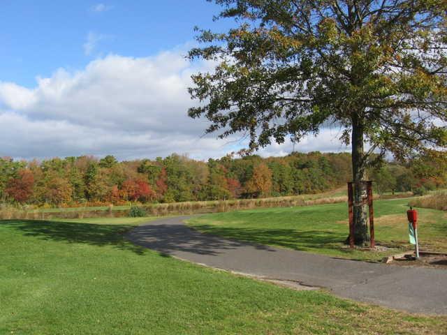 View of the 13th tee box at Cedar Creek Golf Course 