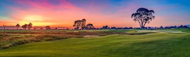 Sunset view from Baylands Golf Links