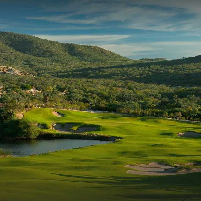 View of the 9th green fromthe Nicklaus I course at Puerto Los Cabos Golf Club