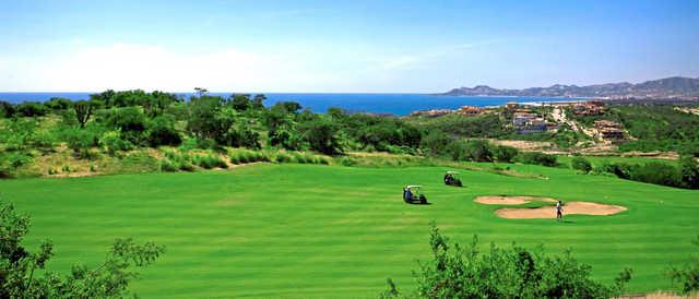 View of a green at Puerto Los Cabos Golf Club