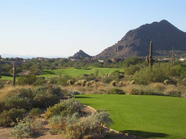 A view of a hole at Troon Country Club.