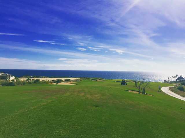A view of the 7th hole at Norman from Puerto Los Cabos Golf Club.