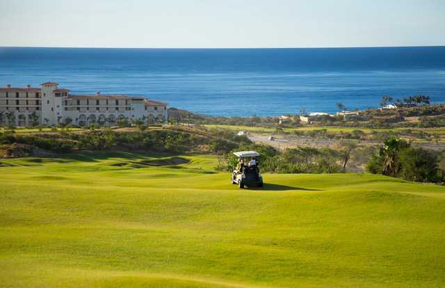 A sunny day view from Puerto Los Cabos Golf Club.