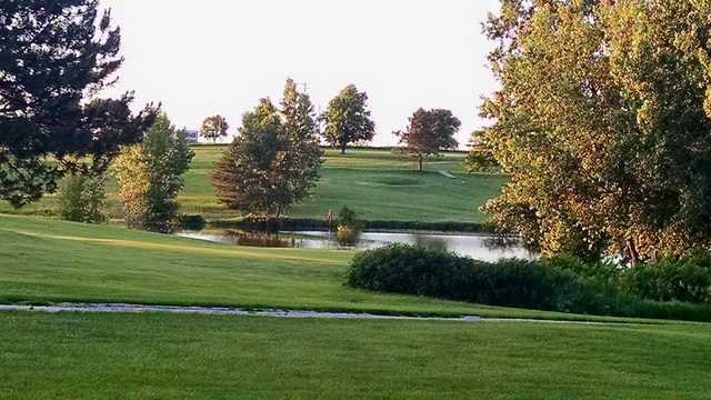 A view of a green at Sandy Meadows Golf Course