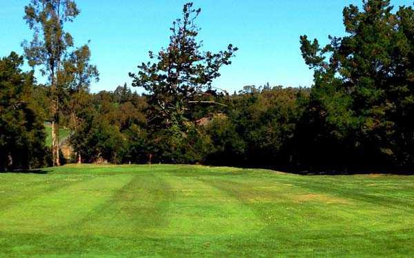 A view from the 9th fairway at executive par 3 from Lake Chabot Golf Course