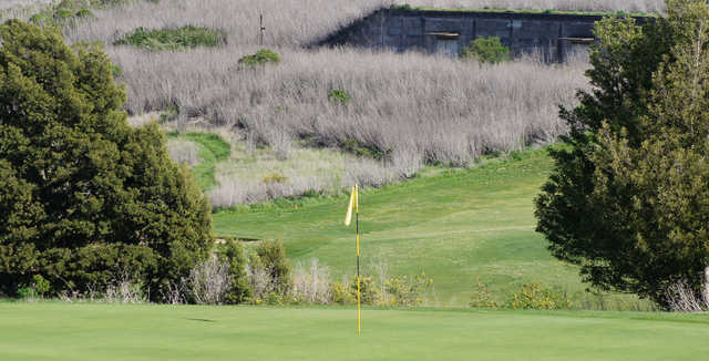 A view of a green at Mare Island Golf Club.