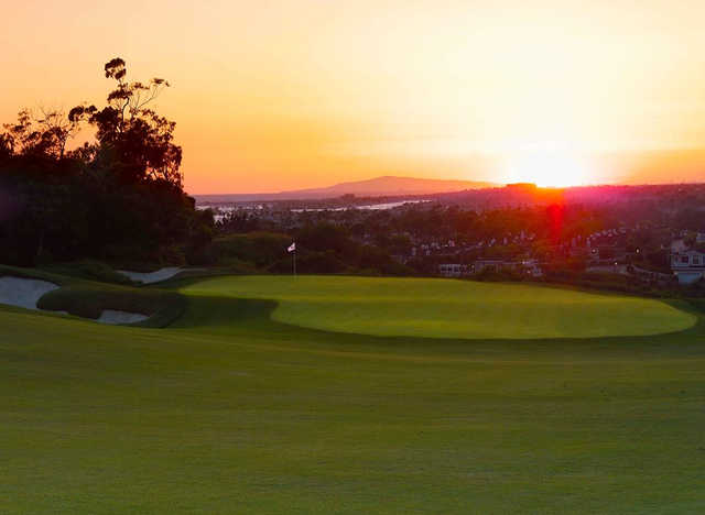 A view of hole #8 at The Ocean North from Pelican Hill Golf Club.
