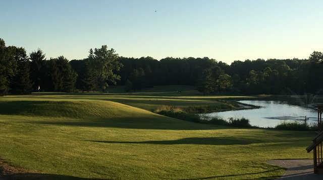 View of the 9th hole at Rolling Meadows Country Club