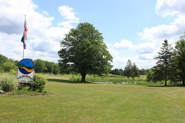 A sunny day view from Rolling Meadows Country Club.