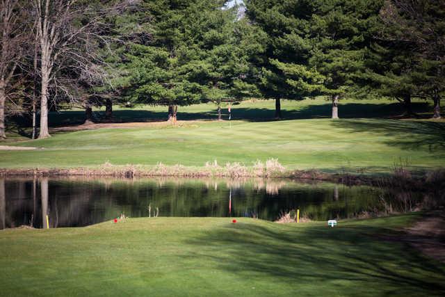 A view from a tee at Rolling Meadows Country Club.