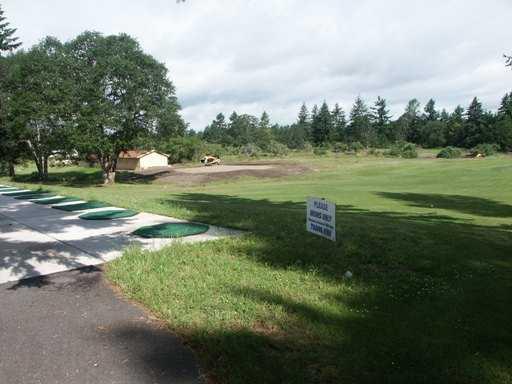 A view of the driving range at American Lake Veterans Golf Course