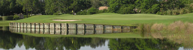 A view of a hole at The Groves Golf Course.
