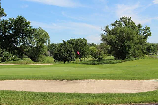 A view of a hole at Boughton Ridge Golf Course.
