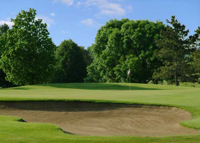 A view of a hole at Fox Bend Golf Course.