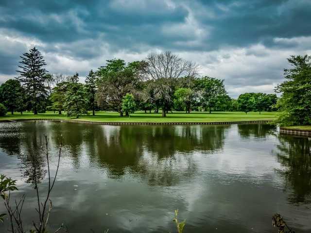 A view over the water from Oak Brook Golf Club.