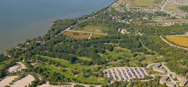 Aerial view of the Shorewood Golf Course