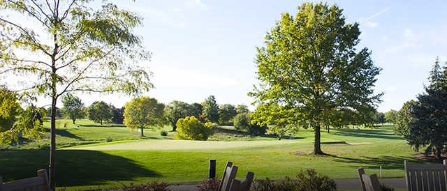 A sunny day view from Springbrook Golf Course.