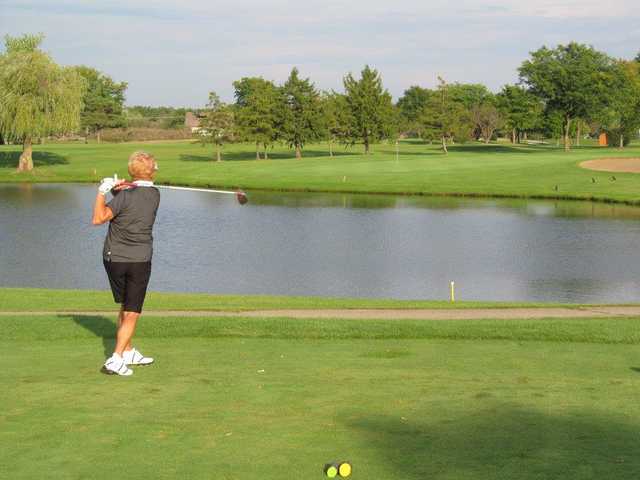 A view from a tee at Wedgewood Golf Course.