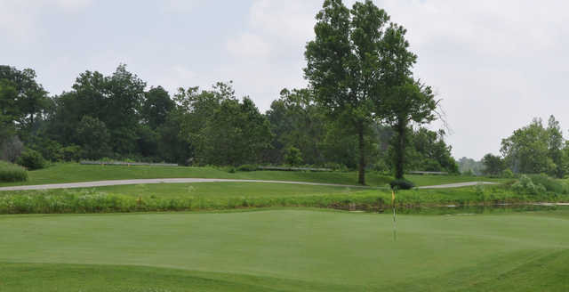 A view of a hole at Coffin Golf Club.