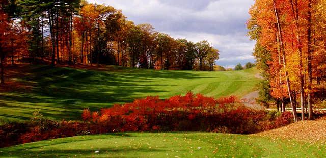 A fall day view from a tee at Canterbury Woods Country Club.