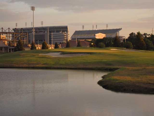 A view of a green at LSU Golf Course.