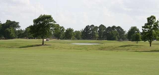 A sunny day view from LSU Golf Course.