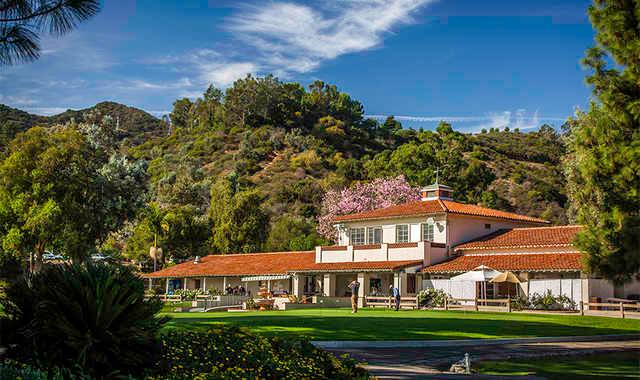 A view of the clubhouse at Wilson from Griffith Park Golf Courses