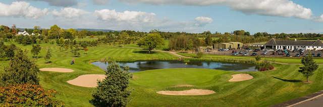 View of the finishing hole from the Championship course at Greenacres Golf Centre