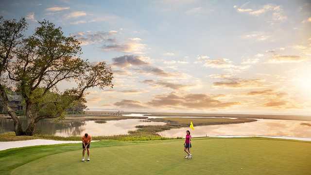 View of the 16th green from the Oak Marsh at Omni Amelia Island Resort