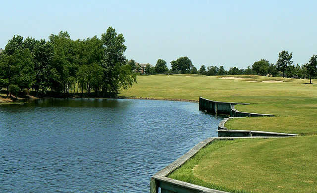 A view from a tee at Waterview Golf Club.