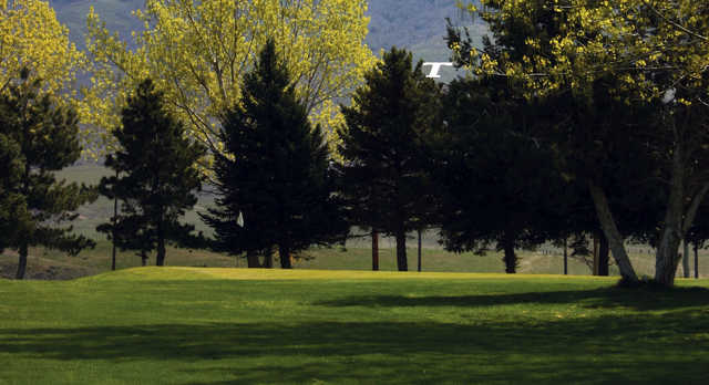 A view of a hole at Oquirrh Hills Golf Course.