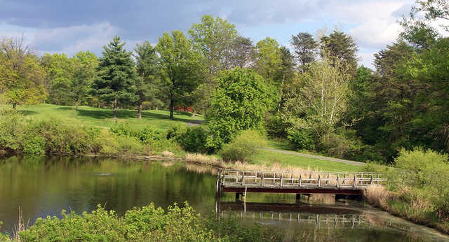 A view from green #5 at Gunston Course from Fort Belvoir Golf Club.
