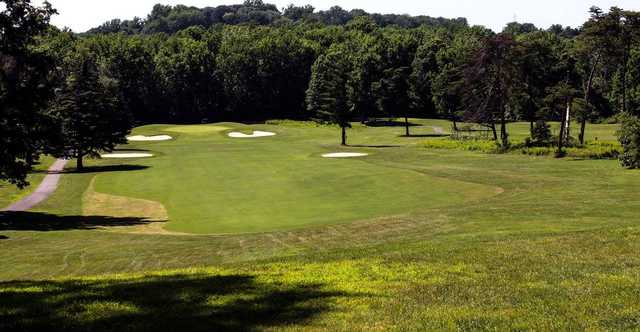 A view of a fairway at Fort Belvoir Golf Club.