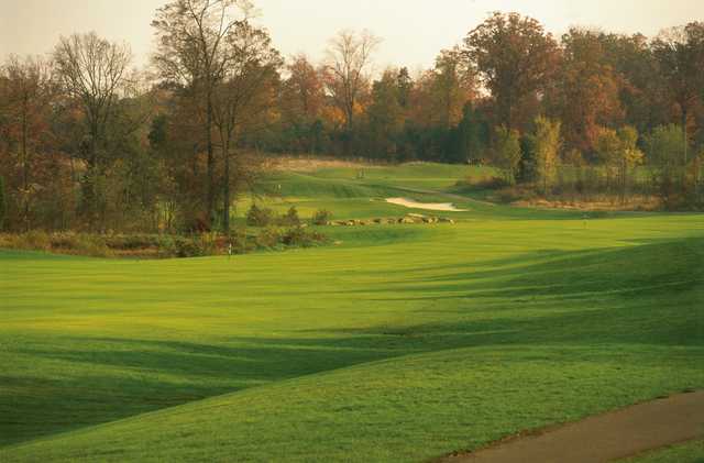 A view of a fairway at South Riding Golf Club.