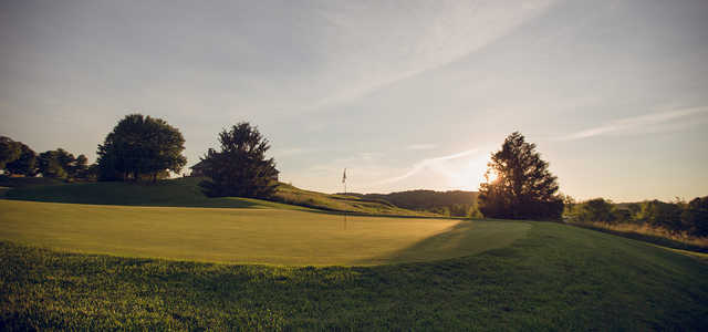 A view of the 7th green at Virginian Golf Club.