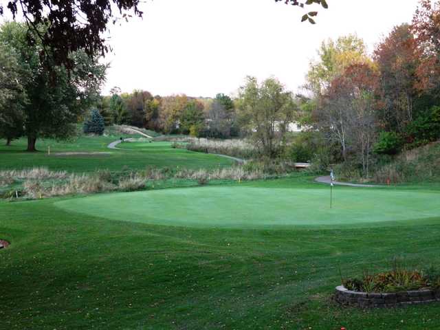 A view of a hole at Baraboo Country Club.