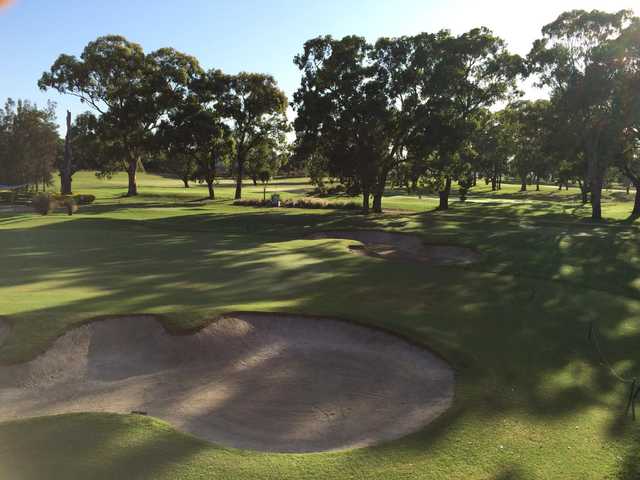 View of the 18th hole from Georges River Golf Course