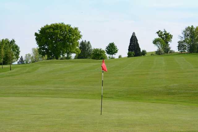 View from a green at Mowsbury Golf Club