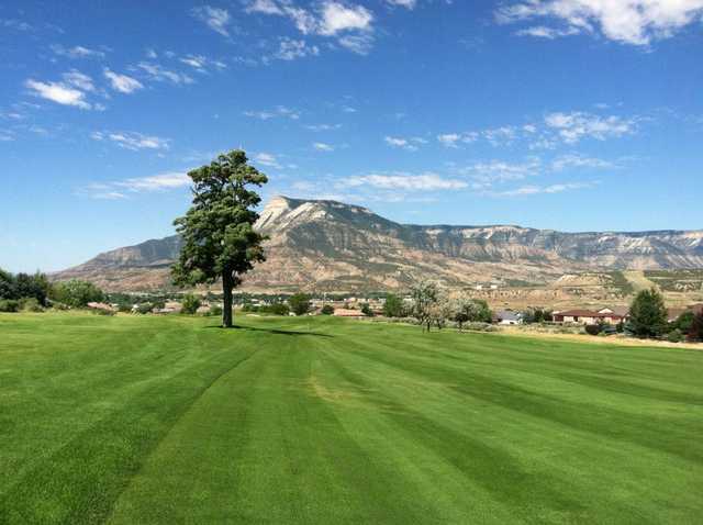 A view of the 17th fairway at Battlement Mesa Golf Club.