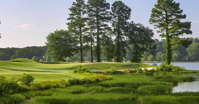 A view of green #3 at Cobblestone Golf Course.